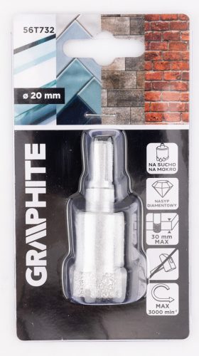 Graphite Gyémántfúró 20mm