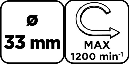 Graphite Körkivágó volfrámkarbid 33mm