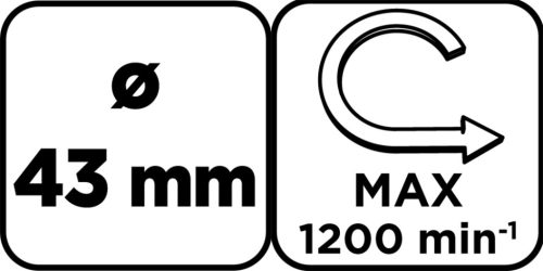 Graphite Körkivágó volfrámkarbid 43mm