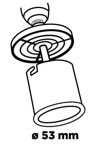 Graphite Körkivágó volfrámkarbid 53mm