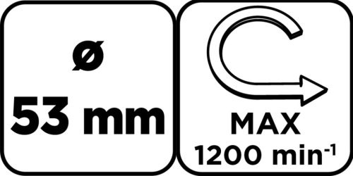 Graphite Körkivágó volfrámkarbid 53mm