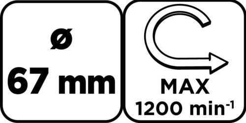 Graphite Körkivágó volfrámkarbid 67mm