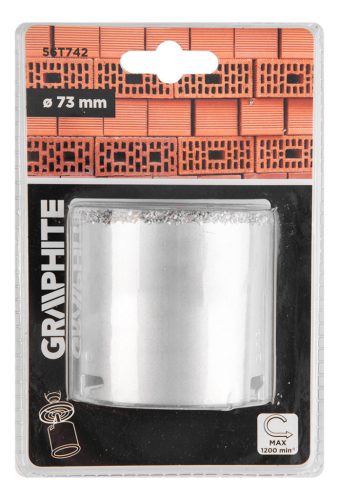 Graphite Körkivágó volfrámkarbid 73mm