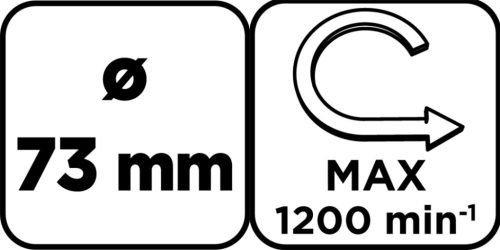 Graphite Körkivágó volfrámkarbid 73mm