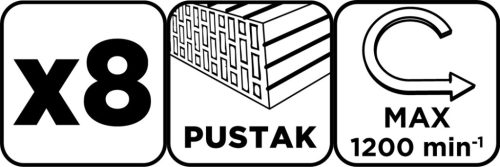 Graphite Korkivágó készlet, volfrámkarbid, 32-83mm, 8db