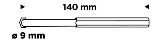 Graphite Központfúró, volfrámkarbid körkivágókhoz