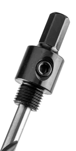 Graphite Központfúró befogóadapterrel, Bi-Metál körkivágókhoz, 14-30mm, hatszög szárral