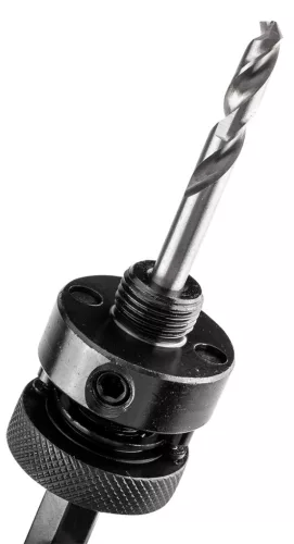 Graphite Központfúró befogóadapterrel, Bi-Metál körkivágókhoz, 32-152mm, hatszög szárral