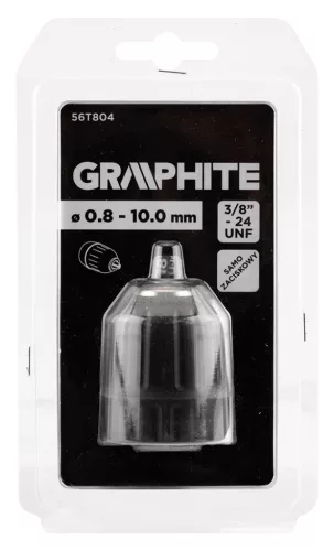 Graphite Fúrótokmány, kulcsnélküli, 3/8"-os menettel, 0,8-10mm