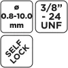 Graphite Fúrótokmány, kulcsnélküli, 3/8"-os menettel, 0,8-10mm