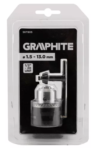 Graphite Fúrótokmány, fogaskoszorús, 1/2"-os menettel, 1,5-13mm