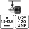 Graphite Fúrótokmány, fogaskoszorús, 1/2"-os menettel, 1,5-13mm