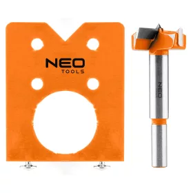 Neo Tools Kivetőpánt fúró + sablon készlet 35mm