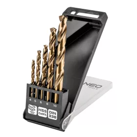 Neo Tools Csigafúró készlet HSS-Cobalt, 4-10mm