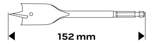 Neo Tools Lapos marófúró 16x152mm