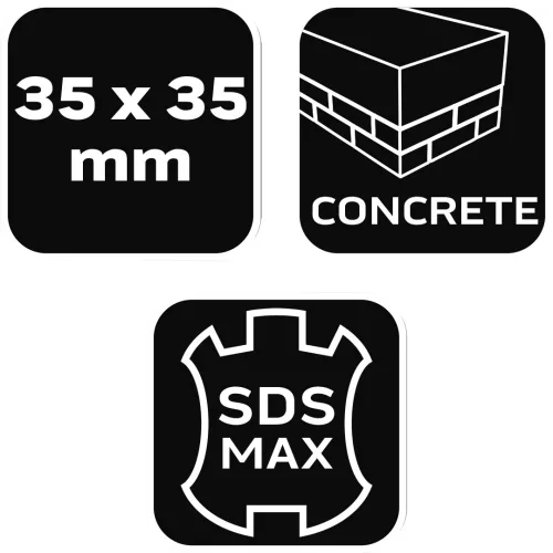 Neo Tools Stokkolófej, véső, SDS MAX 40x40mm, 16 stokkoló fog