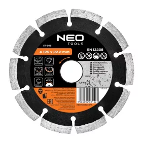   Neo Tools Gyémánt vágókorong 125mm szegmenses lézer hegesztett, 8mm szegmens