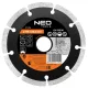Neo Tools Gyémánt vágókorong 115mm szegmenses