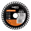 Neo Tools Gyémánt vágókorong 125mm turbo hűtőbordás