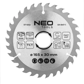   Neo Tools Körfűrészlap keményfém fogakkal, 165x30mm, 30 fog