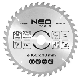   Neo Tools Körfűrészlap keményfém fogakkal, 160x30mm, 18 fog
