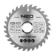 Neo Tools Körfűrészlap keményfém fogakkal, 160x30mm, 30 fog