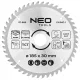 Neo Tools Körfűrészlap keményfém fogakkal, 185x30mm, 48 fog