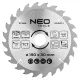 Neo Tools Körfűrészlap keményfém fogakkal, 190x30mm, 24 fog