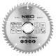 Neo Tools Körfűrészlap keményfém fogakkal, 190x30mm, 50 fog
