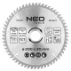 Neo Tools Körfűrészlap keményfém fogakkal, 200x30mm, 60 fog