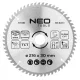 Neo Tools Körfűrészlap keményfém fogakkal, 216x30mm, 60 fog