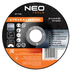 Neo Tools Tisztítókorong fém 115x6.4mm