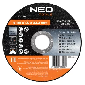 Neo Tools Vágókorong fémhez 115x1mm INOX