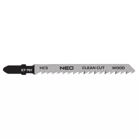   Neo Tools Dekopírfűrészlap, T-befogó, CV, 6TPI, 75/100mm, fa-műanyag-rétegelt lemez, 2db