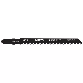   Neo Tools Dekopírfűrészlap, T-befogó, CV, 6TPI, 75/100mm, fa-rétegelt lemez, 2db