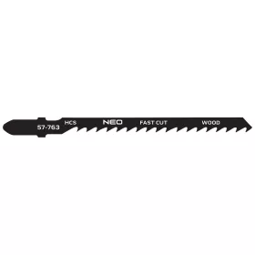   Neo Tools Dekopírfűrészlap, T-befogó, CV, 6TPI, 75/100mm, fa-rétegelt lemez, 2db