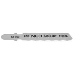  Neo Tools Dekopírfűrészlap, T-befogó, HSS, 21TPI, 50/75mm, fém-fa-műanyag-rétegelt lemez, 2db