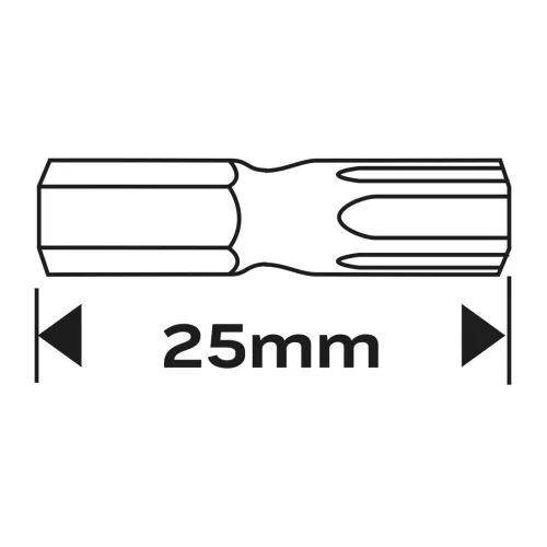 Neo Tools Csavarhúzó bit Torx 10, 25mm, 1/4", 2db