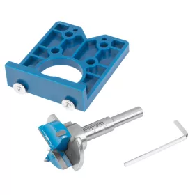   Graphite fenékfúró 35mm kivetőpánthoz+sablon, mélységütközővel