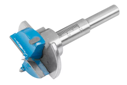 Graphite fenékfúró 35mm kivetőpánthoz+sablon, mélységütközővel