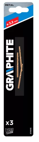 Graphite Csigafúró HSS-Cobalt 5% 2.2mm, 3db