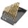 Graphite Csigafúró készlet HSS Titán bevonattal 1.5-6.5mm, 13db