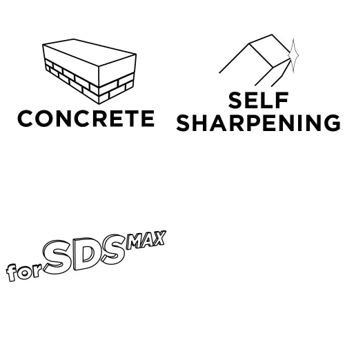 Graphite Hegyesvéső SDS-Max önélező 18x600mm