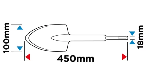 Graphite Ásóvéső SDS-Max 100x450mm