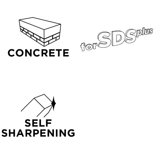 Graphite Laposvéső SDS-Plus 20x250mm