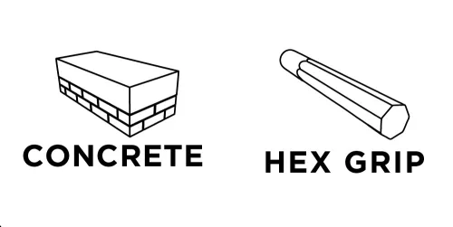Graphite Lapátvéső HEX (hatlapú) 115x400mm