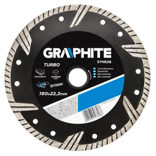 Graphite Gyémánt vágókorong 180mm turbo