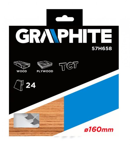 Graphite kőrfűrészlap 160x30mm hm 24fog