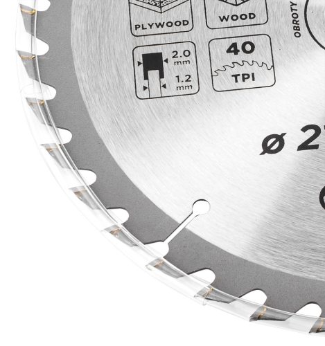 Graphite Körfűrészlap, keményfém fogakkal, 210x30mm, 40 fog
