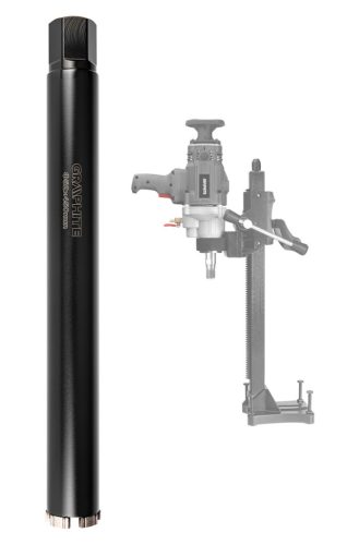 Graphite Gyémánt magfúró korona, 52x450mm, 5 szegmenses, 58G540 géphez 1,1/4"
